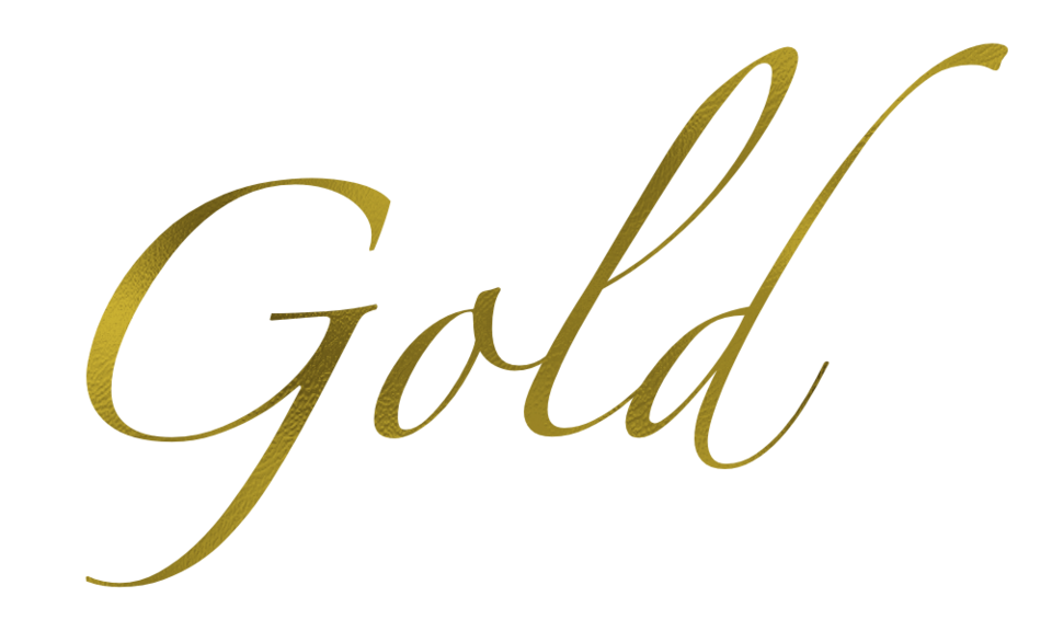 Gold text